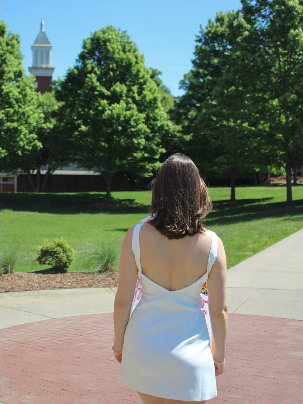 Lulita White Sleeveless boatneck Mini Dress - Elegant Classic - Picture 5 of 5